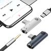 Адаптер-разветвитель USB Type C на 3,5 мм для наушников и зарядки PD 100 Вт, аудио AUX-адаптер, USB C-разветвитель для Xiaomi Huawei iPhone 15 16