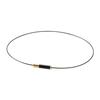 Phiten RAKUWA Necklace Wire EXTREME Geometry Black/Gold 50cm