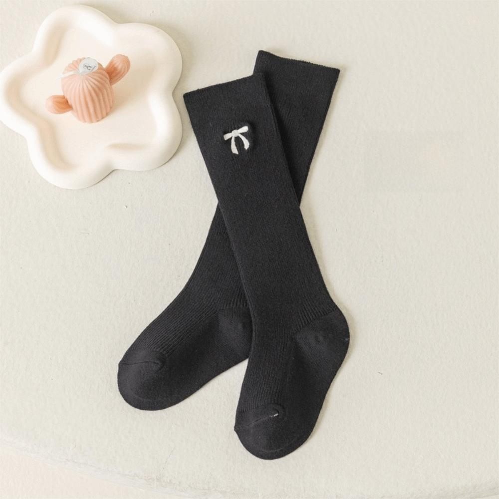 Bow Detail Girls Knee High Socks Ribbed Knit Bow Long Socks New Long Tube Stockings Women