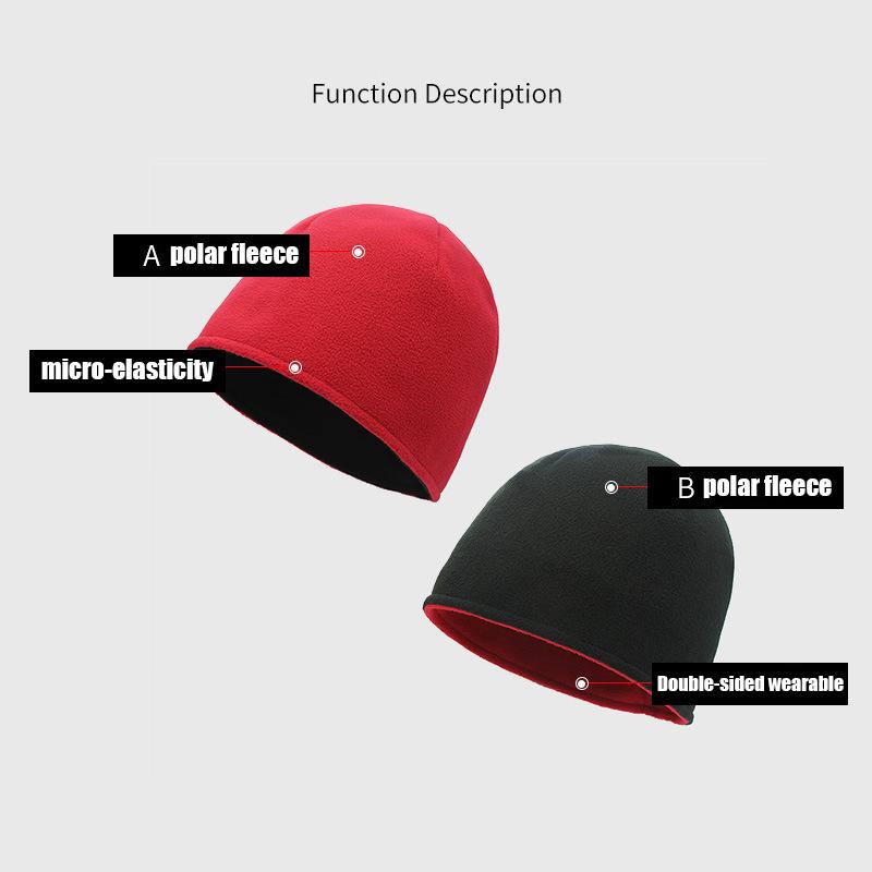 Новая мужская осенне-зимняя модная лыжная шапка, женская трендовая двусторонняя шапка из флиса, теплая и удобная пуловерная шапка