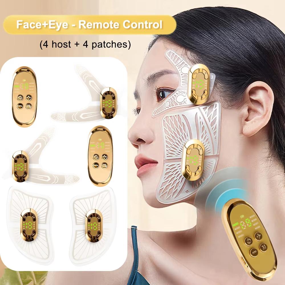 Wireless Remote Control EMS Eye Face Beauty Massage Muscle Stimulator Facial Lifting Anti-Wrinkle Lift Face Skin Care Dark Circles Relieves Fatigue