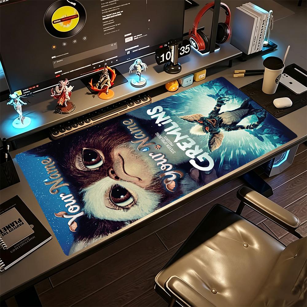 Gremlins Customized Name Mouse Pad Desk Mat Study Desk Mat Non-Slip Rubber Base Gaming Accessories Ideal Gift for Gamers