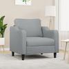 VidaXL Armchair, Seat with Padded Armrests and Backrest, Sofa with Cushion, Living Room Furniture, Modern, Grey 359343