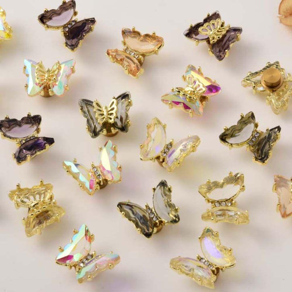 Accessories Butterfly Nail Art Rhinestones Nail Jewelry Nail Art Decorations Rotating Nail Drills