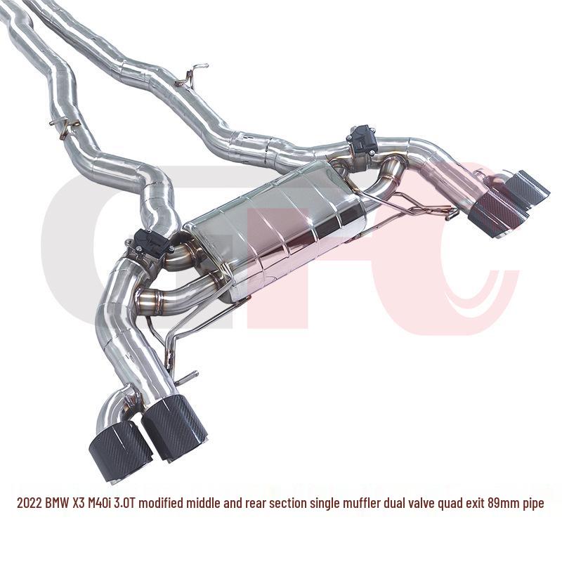 Updated Dual-Valve Exhaust System for 2022 BMW X3 M40i 3.0T