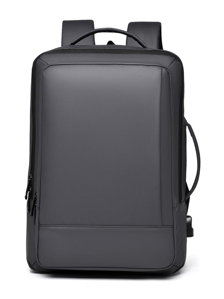 Рюкзак с USB-зарядкой, мужской многофункциональный рюкзак для деловых поездок, расширяющийся, с защитой от брызг, сумка для компьютера, школьная сумка