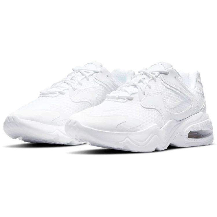 Nike Air Max 2X Retro Sports Comfortable Fashion Fabric Low Top Air Cushion Casual Running Shoes Women Sneaker White CK2947-103
