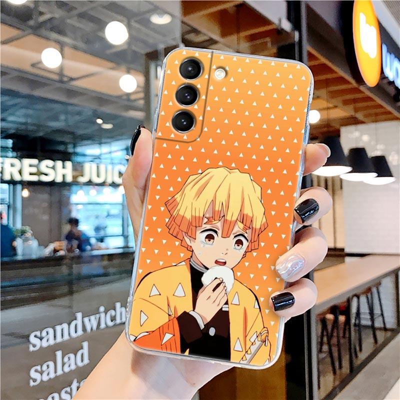 Прозрачный чехол Kamado Nezuko Kimetsu No Yaiba Demon Slayer для Samsung Galaxy S22 S21 S20 FE S 22 Ultra S10 E S9 Plus 5G, чехол