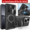 Rotate Camera Lens Armor Funda for Tecno Camon 40 4G Global Case for Tecno Camon 40 Pro 5G Case Magnetic Ring Stand Holder Cover