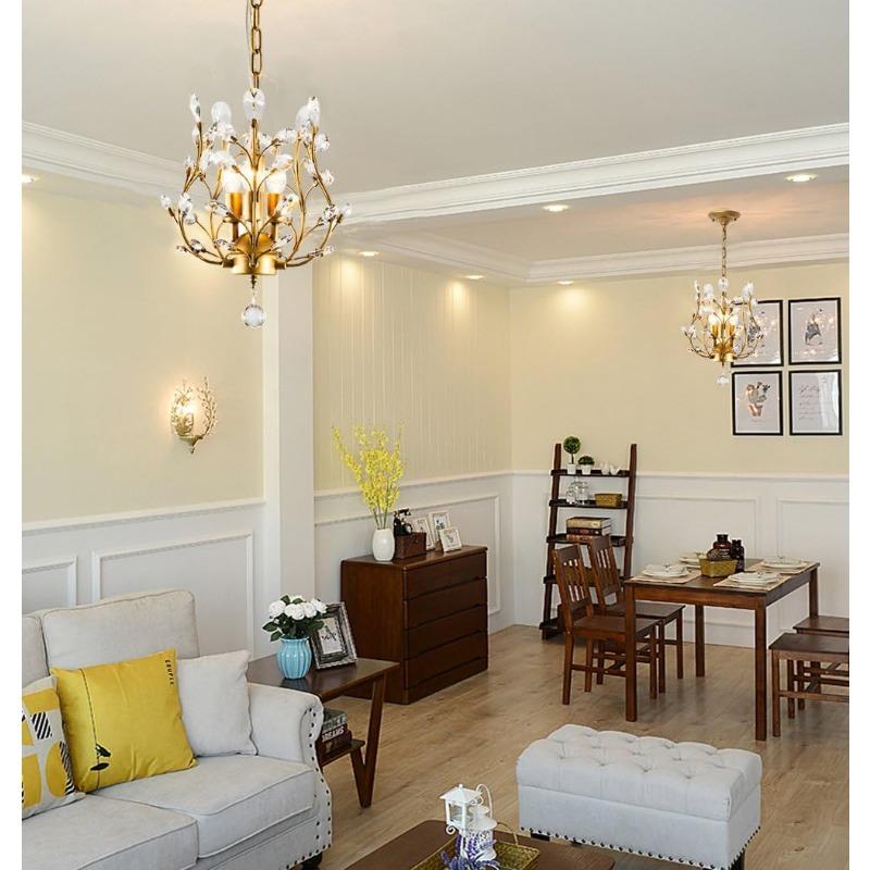 Хрустальные люстры, потолочные светильники, подвесные светильники для дома, гостиной, спальни, ресторана, крыльца, золотой блеск для помещений