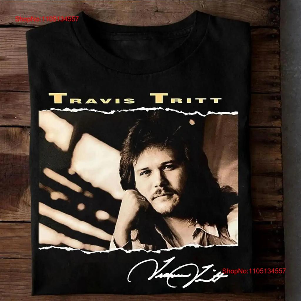 Travis Tritt T Shirt Proud of the Country Full Size BS vintage Washed homme Soft Stretched Casual graphic Breathable
