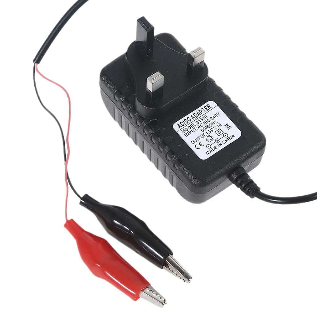 Адаптер питания от переменного тока до 1,5 В, 1 А с переключателем ВКЛ-ВЫКЛ AA LR6 AAA LR03 LR20 Устройство устранения батареи компакт-диска, замена 1 батареи 1,5 В