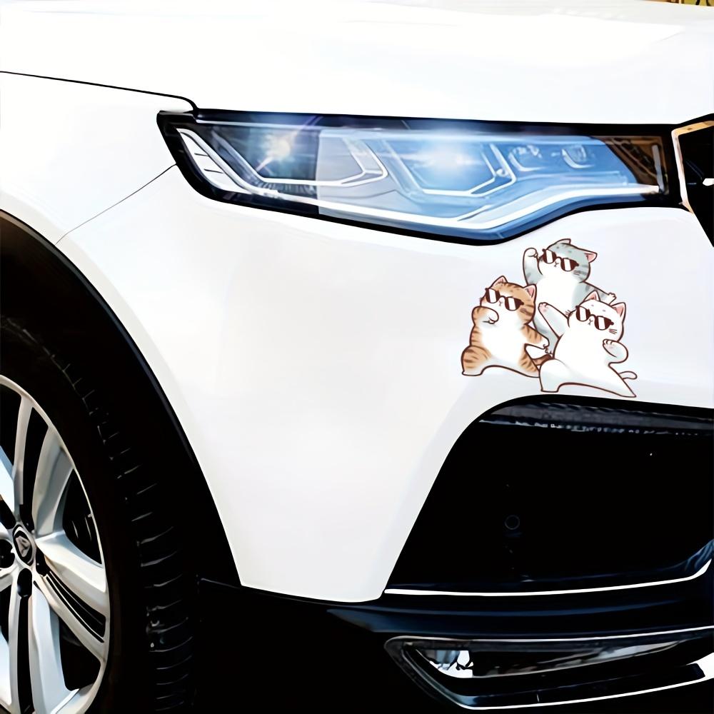 Cat Pattern Car Stickers for Window Fuel Tank Bumper Auto Scratch Blocking Sticker Waterproof Motorcycle Decals Helmet Decal