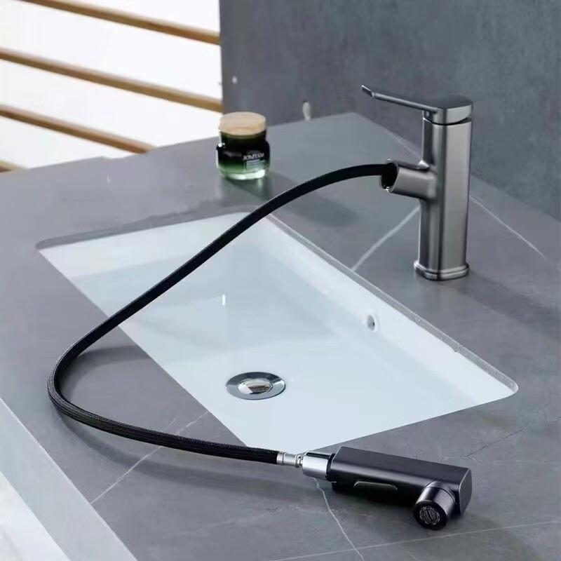 OEING Retractable Pull-Out Bathroom Basin Faucet