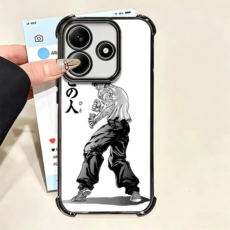Бейсболка Грапплер Аниме Покрытие Чехол для Телефона Для Xiaomi Poco X5 X6 X7 X8 Pro Max F8 Ultra F7 M8 M7 M5S Redmi 15C 15 14C 13C 13 X3