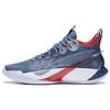 Li Ning Sonic 10 Ultra Durable Breathable Mid-Top Basketball Shoes Men Basketball Shoes Blue White Red ABAS145-7