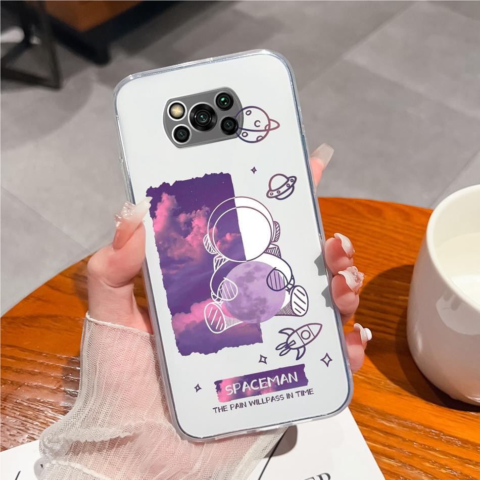 Чехол для Poco X3 Pro GT Креативный Забавный Мягкий ТПУ Силикон Прозрачный Противоударный Задняя Крышка Телефона Для Poco X 3 Pro GT X3Pro X3GT NFC Funda