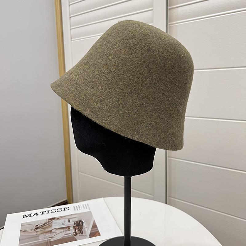 80% шерсть австралийского мериноса женские осенне-зимние литературные складные модные теплые панамы