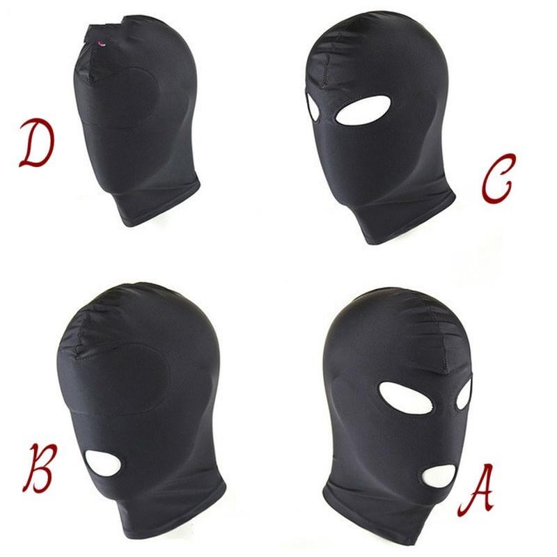 Новая мода Открытый рот глаза бондаж маска для взрослых игровые игрушки для вечеринки косплей головной убор