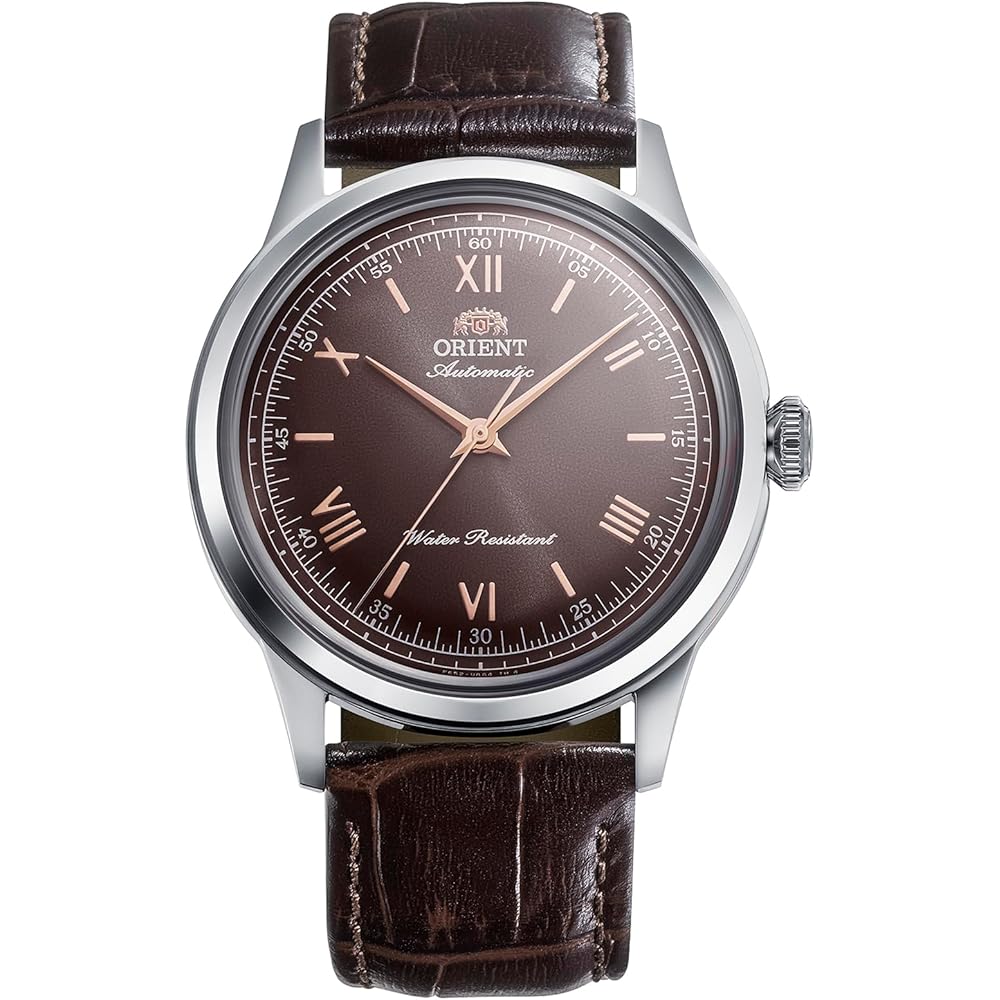 Orient Автоматические часы ORIENT, Orient Bambino 38 Механические Автоматические, с гарантией от отечественного производителя, RN-BB0004Y, Мужские, Коричневые