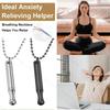 2025 New Necklace Meditation Breathing Stainless Steel Whistle Pendant Anxiety Relief Decompression Necklace Jewelry Accessories