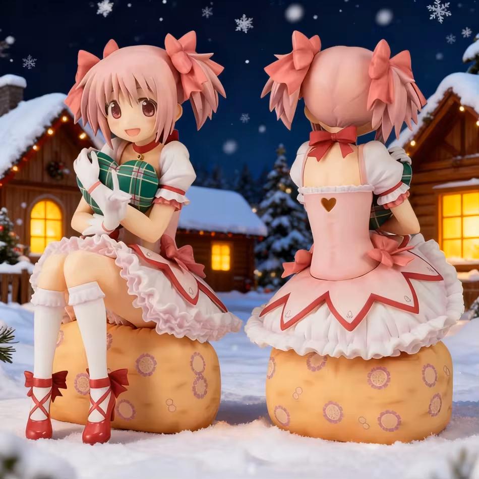 14 см Puella Magi Madoka Magica Аниме Фигурка Мадока Фигурка Действия Волшебная Девочка Модель Декор Статуэтка Кукла Игрушки Рождество Новый Год Подарок