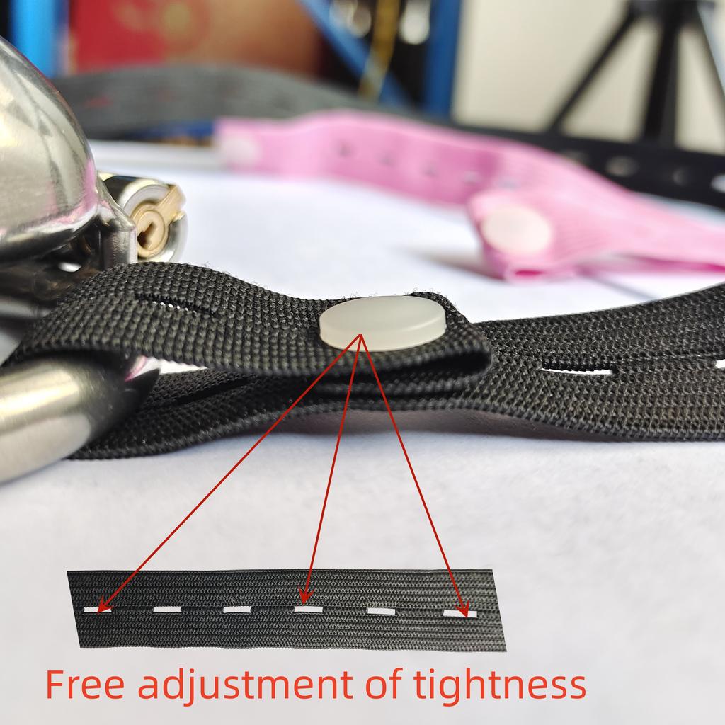 Freely Adjustable Auxiliary Belt 18+Male Chastity Cage Anti-off Device Elastic Band Bandage Adult Game Goods Sextoy for Man