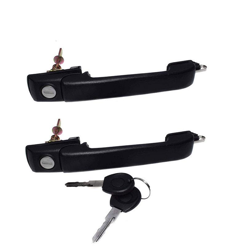 1 Pair of Exterior Door Handles with Key for VW Golf J-etta Mk3 III Cabrio 1H0837207C
