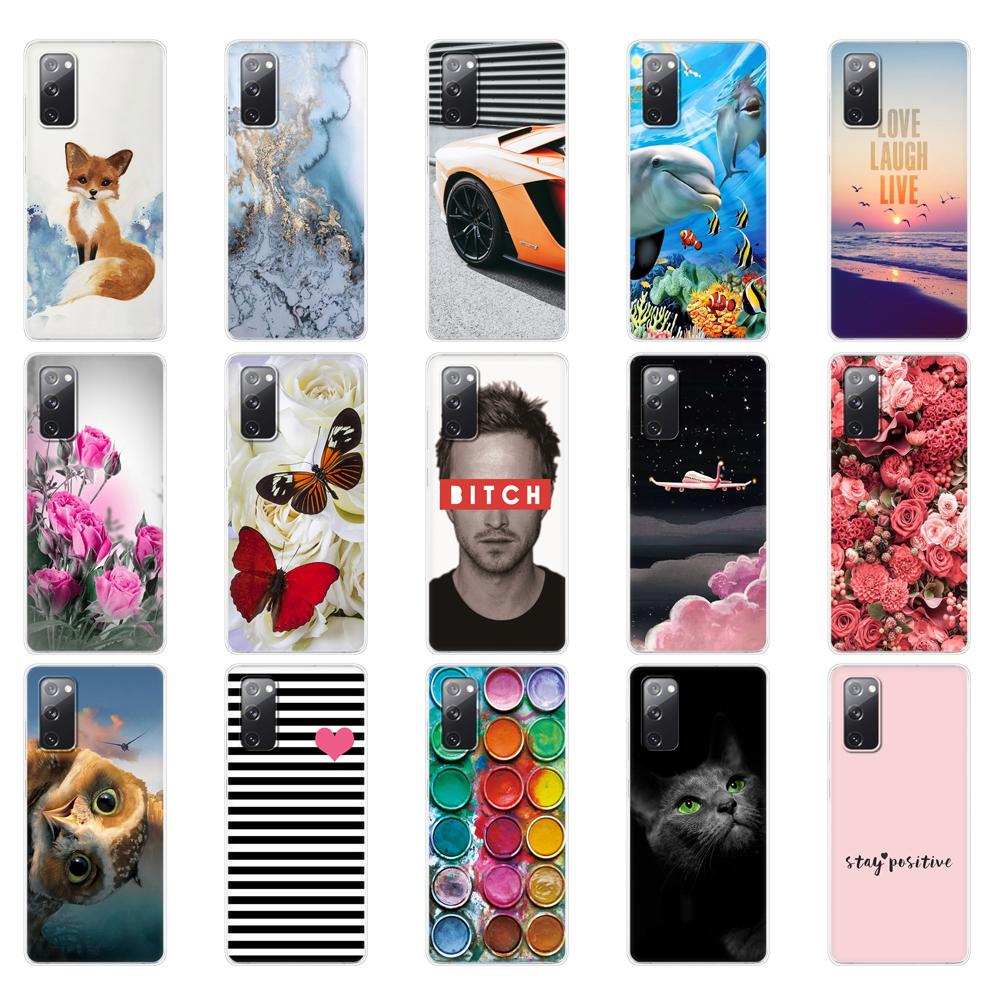 Чехол для Samsung Galaxy S20 FE 6,5 "Мягкий силиконовый чехол из ТПУ на заднюю панель телефона для Samsung S20 fe, бампер GalaxyS20 FE S20FE, принципиально чехол