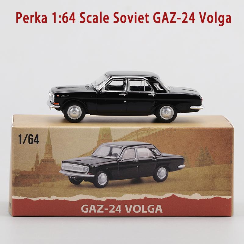 Perka Diecast 1:Масштаб 1:64 Советский ГАЗ-24 Волга Сплав Имитация Модель Автомобиля Коллекция для Взрослых Декорация Подарок Игрушки Статическая Модель