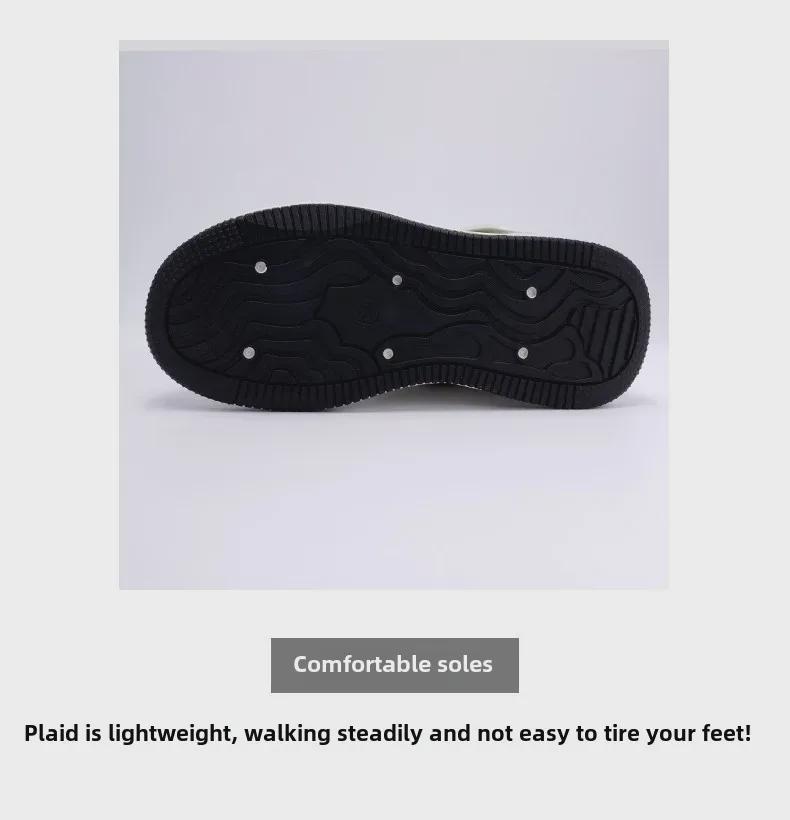 Women's High-Top Thick-Soled Warm Cotton Sneakers ZHQ5250-1 - Winter Cold-Proof, Plus Velvet, All-Match.