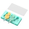 Kids Cartoon Shape Popsicle Molds Food-Grade Silicone Reusable Sticks Non-Stick Design Easy Release Ice Cream Mold