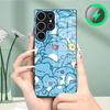 Милый чехол для телефона B-Bugcat Capoo для Samsung S26 S25 S24 S23 S22 S21 S20 Edge Ultra Plus FE Для Magsafe Стеклянный чехол