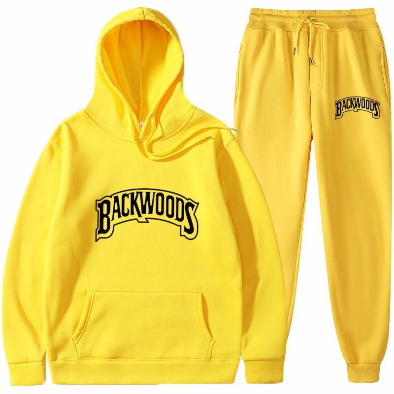 European and American trendy brand Backwoods sweater letter print hoodie fashion sweater men's and women's casual sports pullover