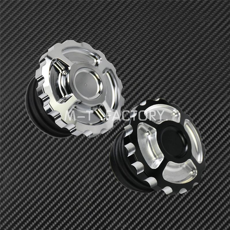 Motorcycle Crown Style Vented Fuel Tank Cap CNC Oil Cap Fuel Gas Tank Cover For Harley Sportster Dyna Softail Touring Road King