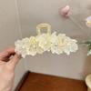 Имитация цветка, сладкие заколки для волос в корейском стиле, заколка-краб, большой цветок, коготь для волос на пляже