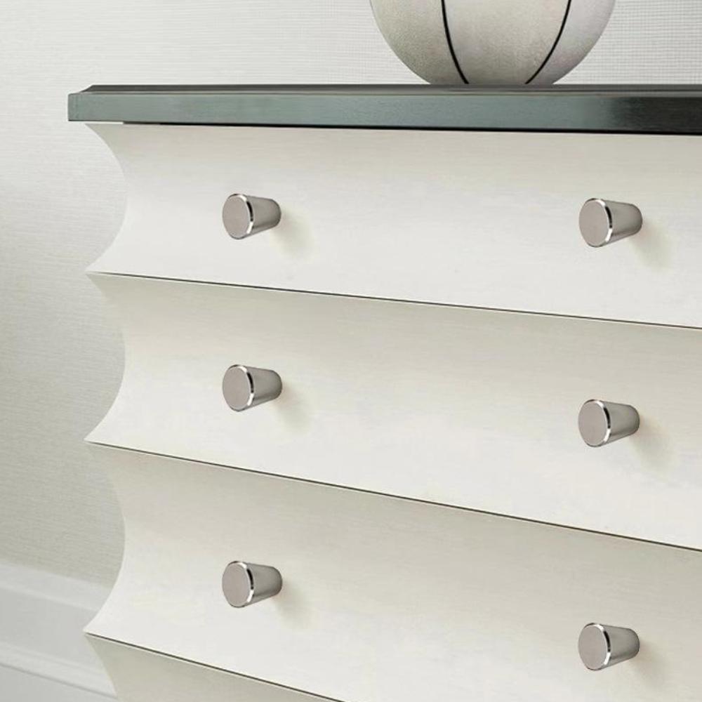 Silver Furniture Handle Single Hole Furniture Knobs Small Door Handle Cabinet Pulls  Wardrobe