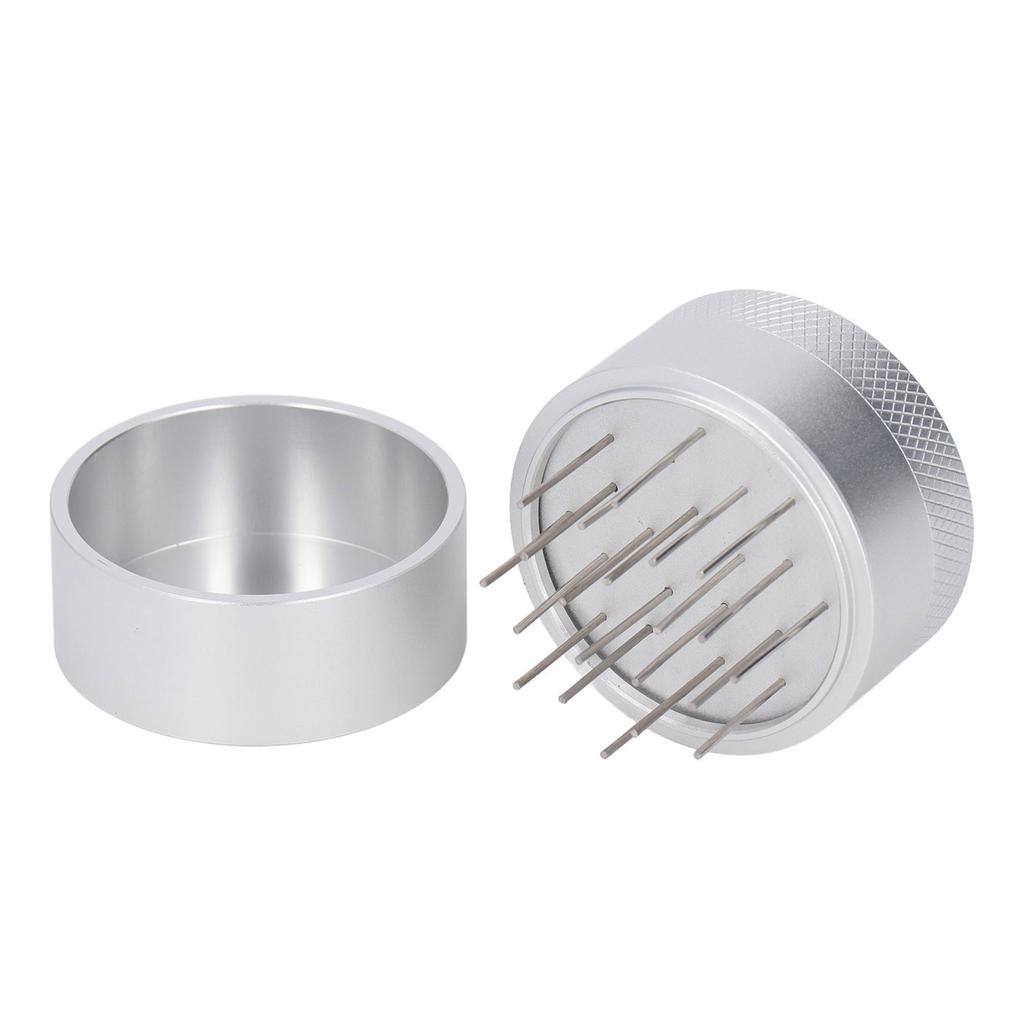 Coffee Needle Distributor with Base Effective Dispersion Rust Resistant Stainless Steel Hand Coffee Stirrer Silver
