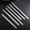 5 пар палочек для еды из нержавеющей стали, высокая твердость, многоразовые, противоскользящие, легкие, металлические палочки для еды, бытовые, термостойкие палочки для еды овощей