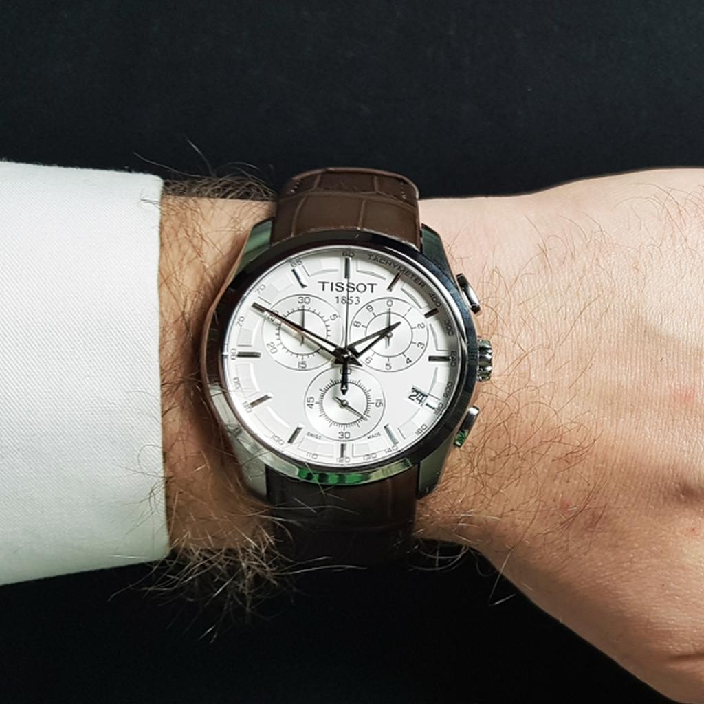 Tissot Kutu Collection Мужские кварцевые часы Часы 41 мм Серебристый циферблат Корпус из нержавеющей стали T035.617.16.031.00
