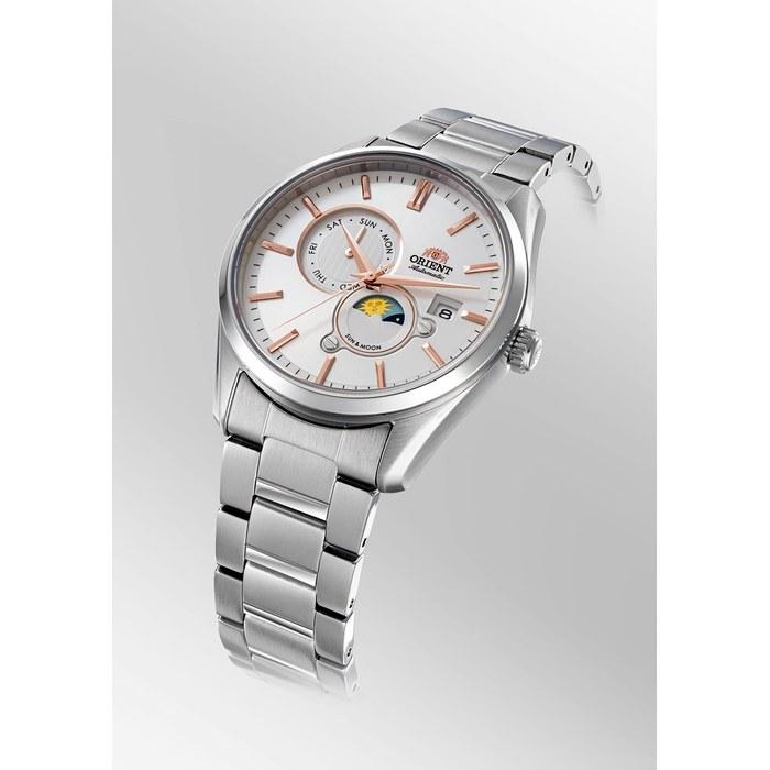 [Orient] SUN&MOON Автоматические часы RN-AK0301S Мужские Белый Серебристый