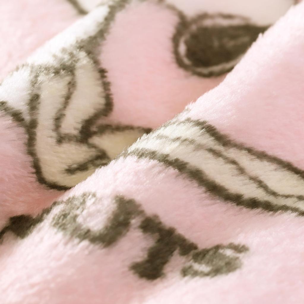 Nishikawa Snoopy Hooded Suitable for and Loin Pink Blanket, 120x70cm, Washable, Throws, Cushions, Ponchos, Bolero, Wraps, (FQ94407002, PN4675)