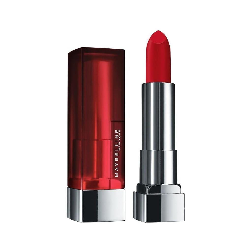 Maybelline New York Matte Lipstick 3.9g 640 Red Liberation Creamy Hydrating Long-Lasting Bold Colour for Lips