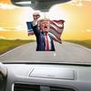 1/2 шт. мультяшный американский президент подвесное украшение для дома комнатная рождественская елка зеркало заднего вида автомобиля 2D плоский