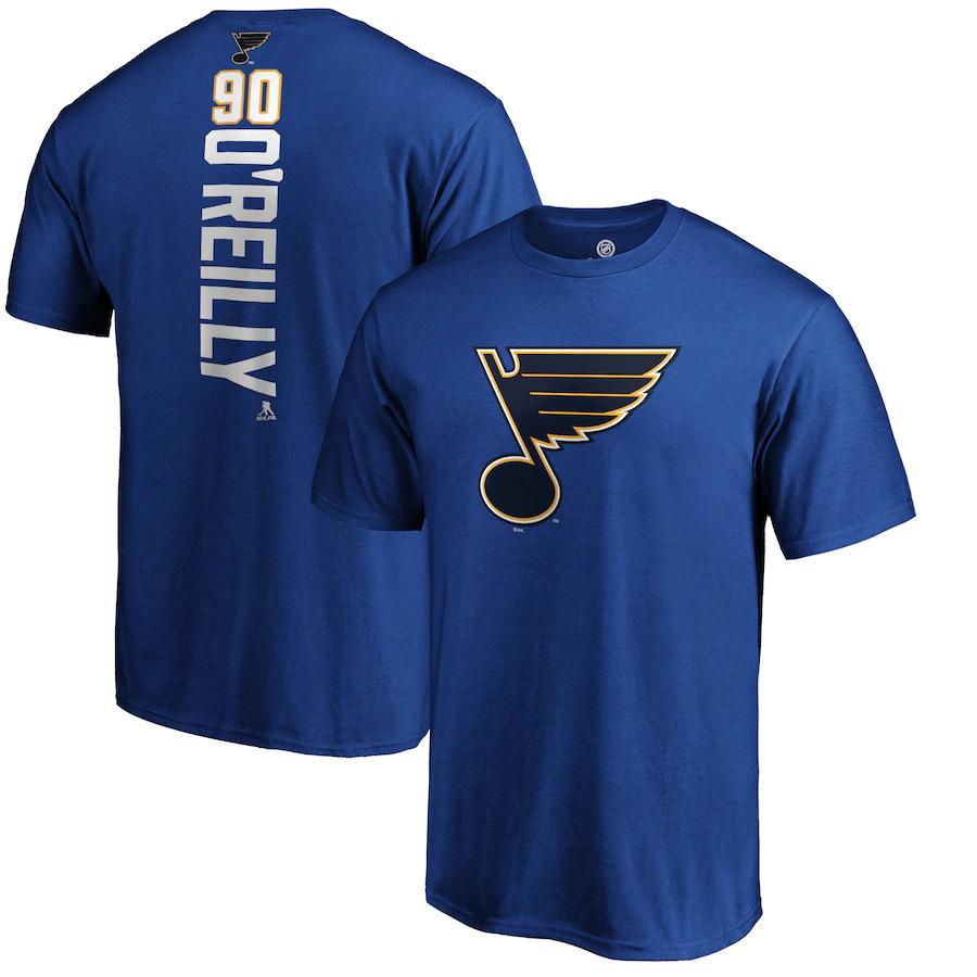 Supports NHL Blues ice hockey jersey T-shirt, American sports loose fit, plus-size quick-dry T-shirt, short sleeve