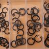 100pcs Black C Clips Snap Circlip Clip Shop Assortment Internal External Lock Retaining Kit for Industrial Fasteners 11mm - 21mm 6 Sizes with Box