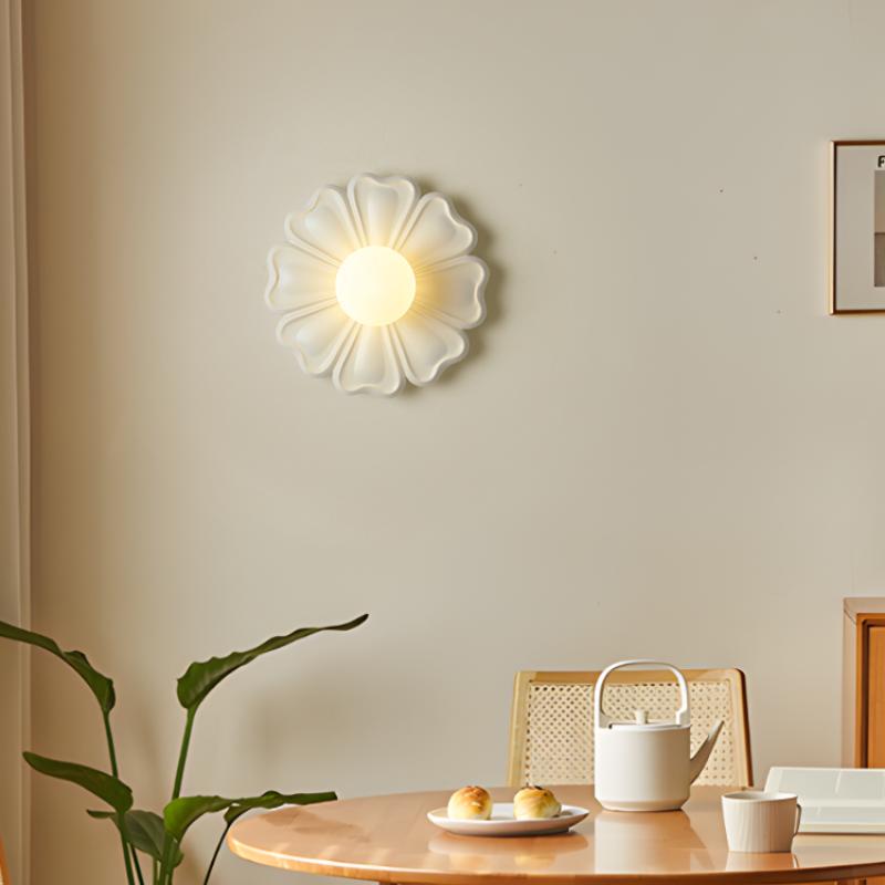 Настенный светильник в стиле французского крема, цветочный, для детской комнаты девочки, спальни, прикроватный, креативный, простой, для фона стены в гостиной