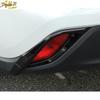 Gloss Black Rear Bumper Fog Light Lamp Cover Trim 2P For Toyota Highlander 20-23