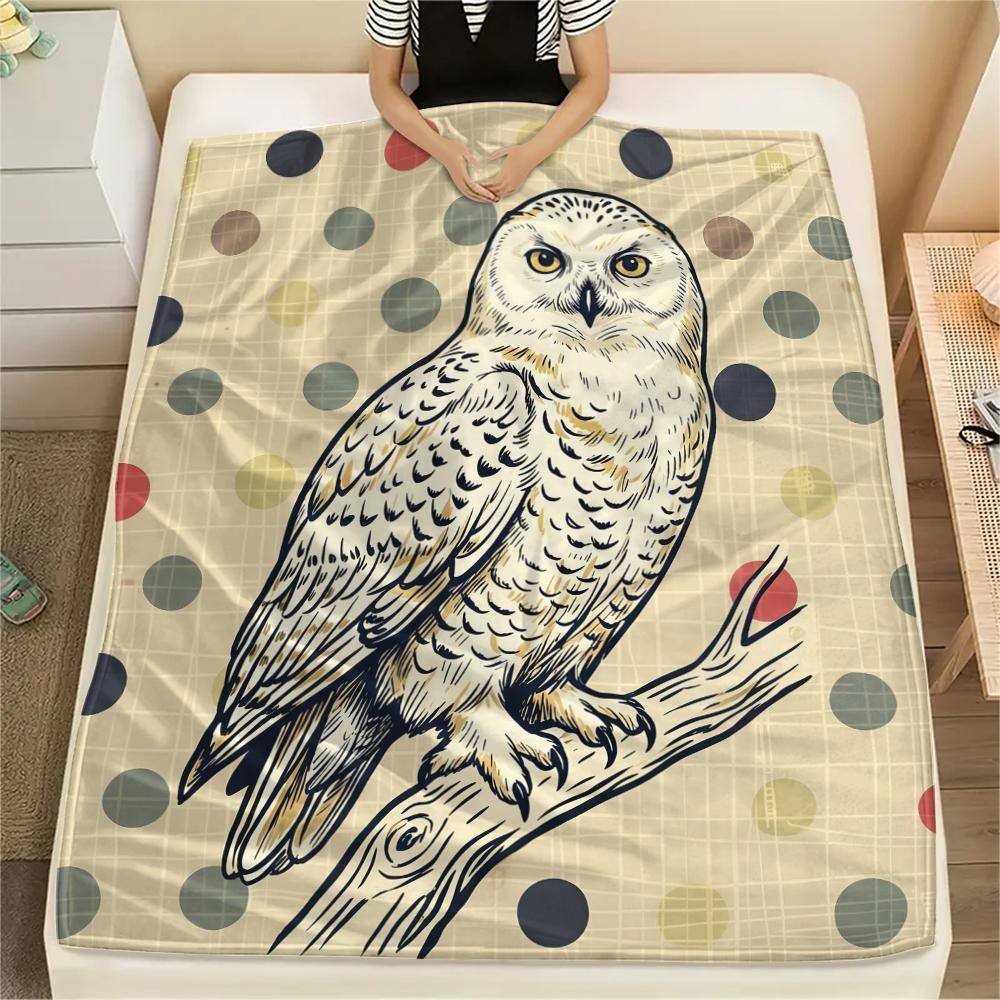 Wave point background animals Print Flannel Blanket,High quality Comfortable for All Seasons,Home Decor,Warmth and Comfort,Perfect for Christmas Gifts