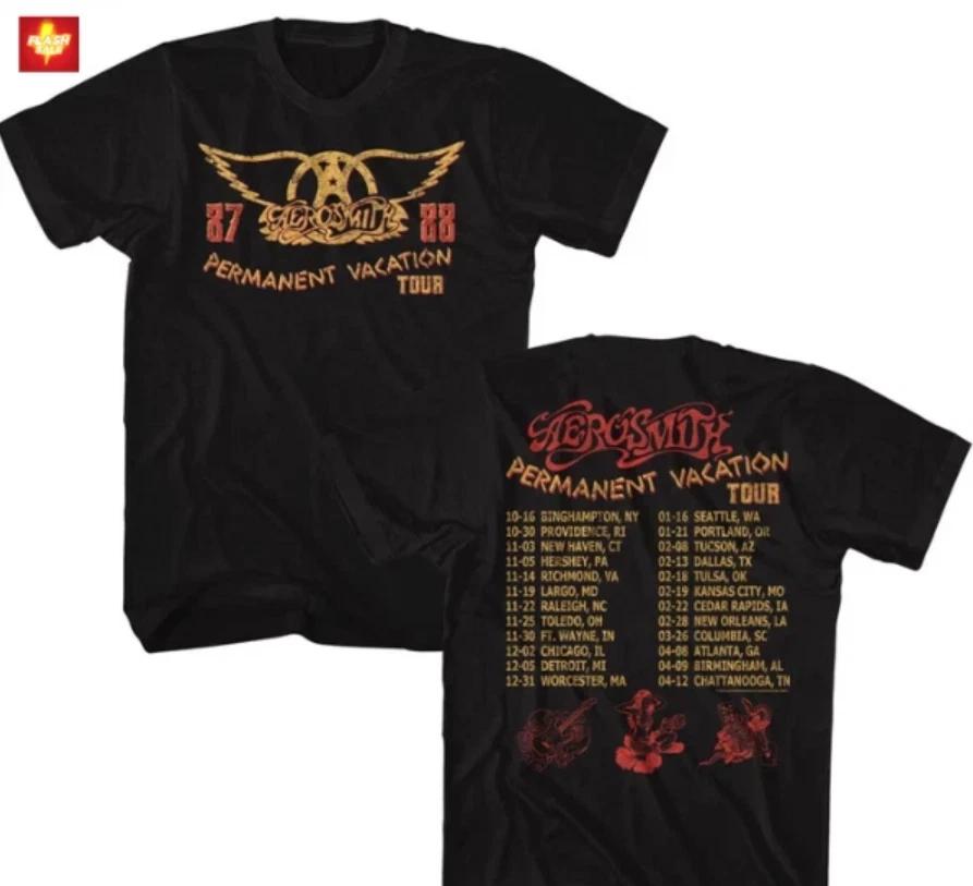 Aerosmith Permanent Vacation Tour Dates 87-88 Men's T-Shirt